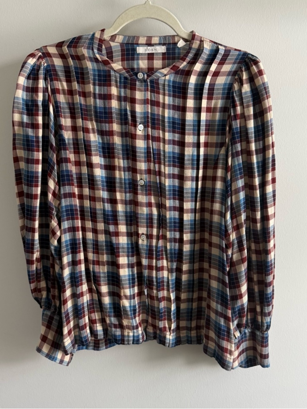 Doen Harlow plaid Top - Picture 2 of 6